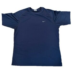 Nike Sphere Dry Navy Blue Performance T-Shirt Men's Size S Vintage